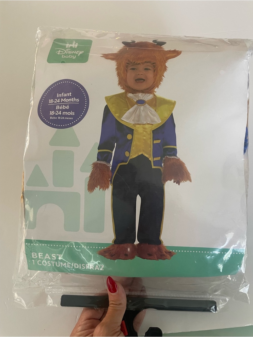 Disney Beauty and the Beast Infant Baby Toddler Costume - Halloween 18-24m